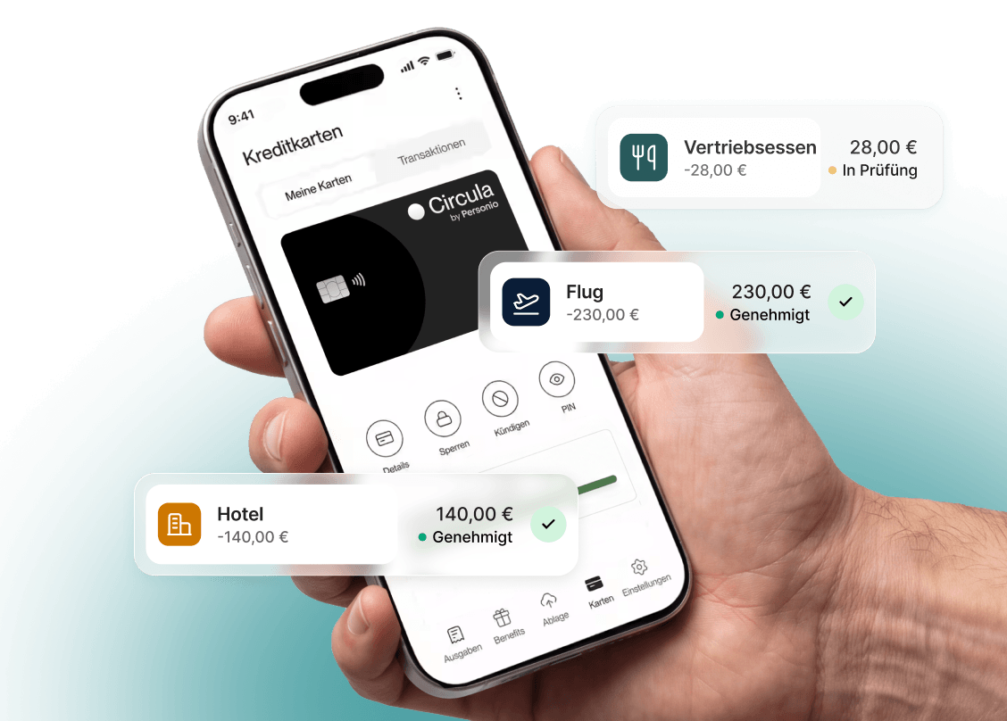 Hand mit Smartphone