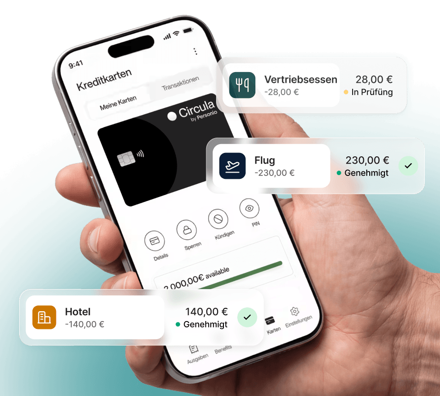 Hand mit Smartphone