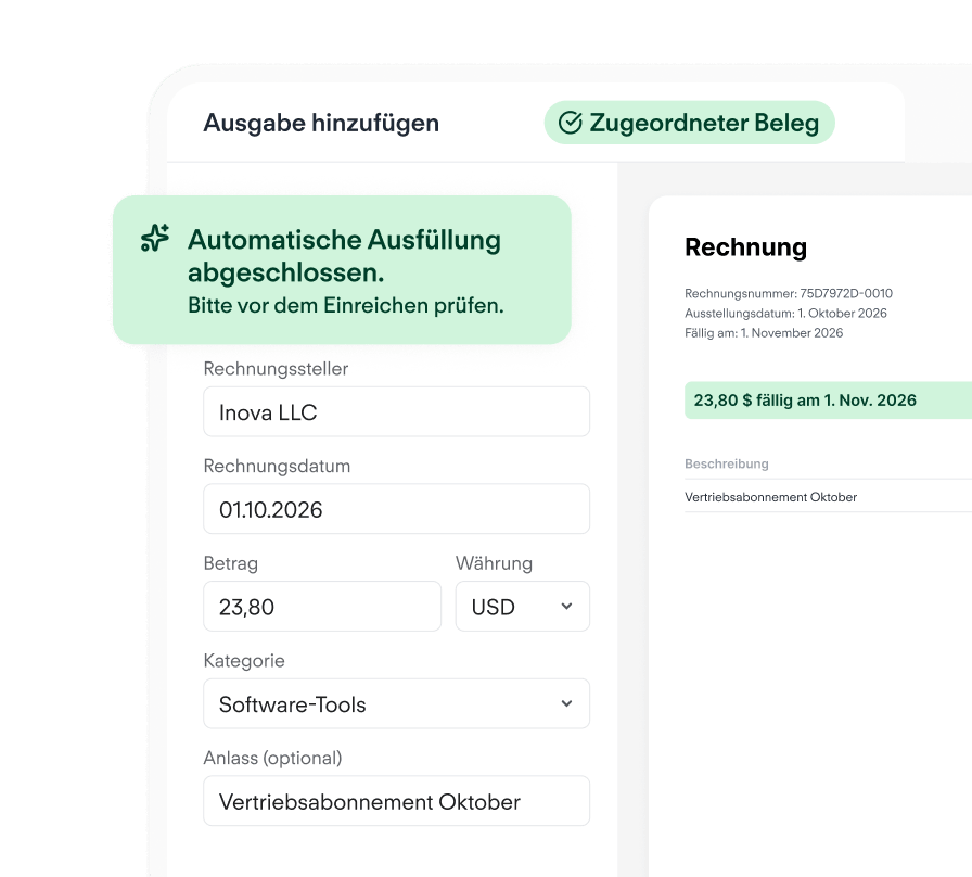 KI-gestütztes Ausgabenmanagement